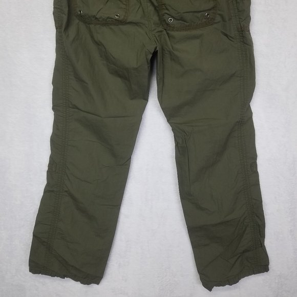 New York & Company Women's Pants Elastic Waist Button Green Size 8 - Picture 11 of 14